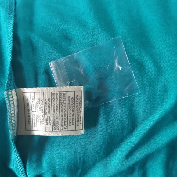 NWT BB DAKOTA maxi dress, teal, Large - Picture 3 of 3